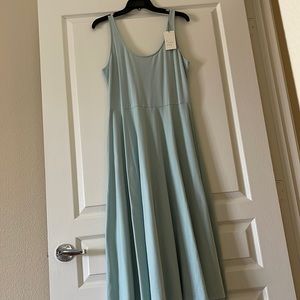 Scoop neck/back a-line dress